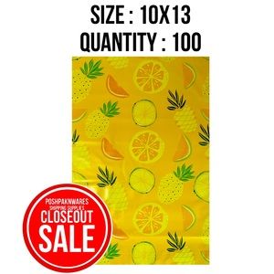100 Mailers poly 10x13 CLOSEOUT SALE bags for clothing t shirt tops